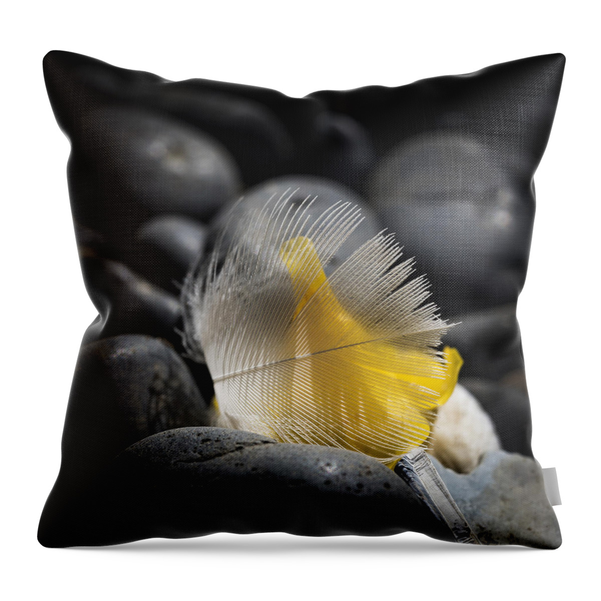 Beaches Throw Pillow featuring the photograph Feathered Mimulus by Robert Potts