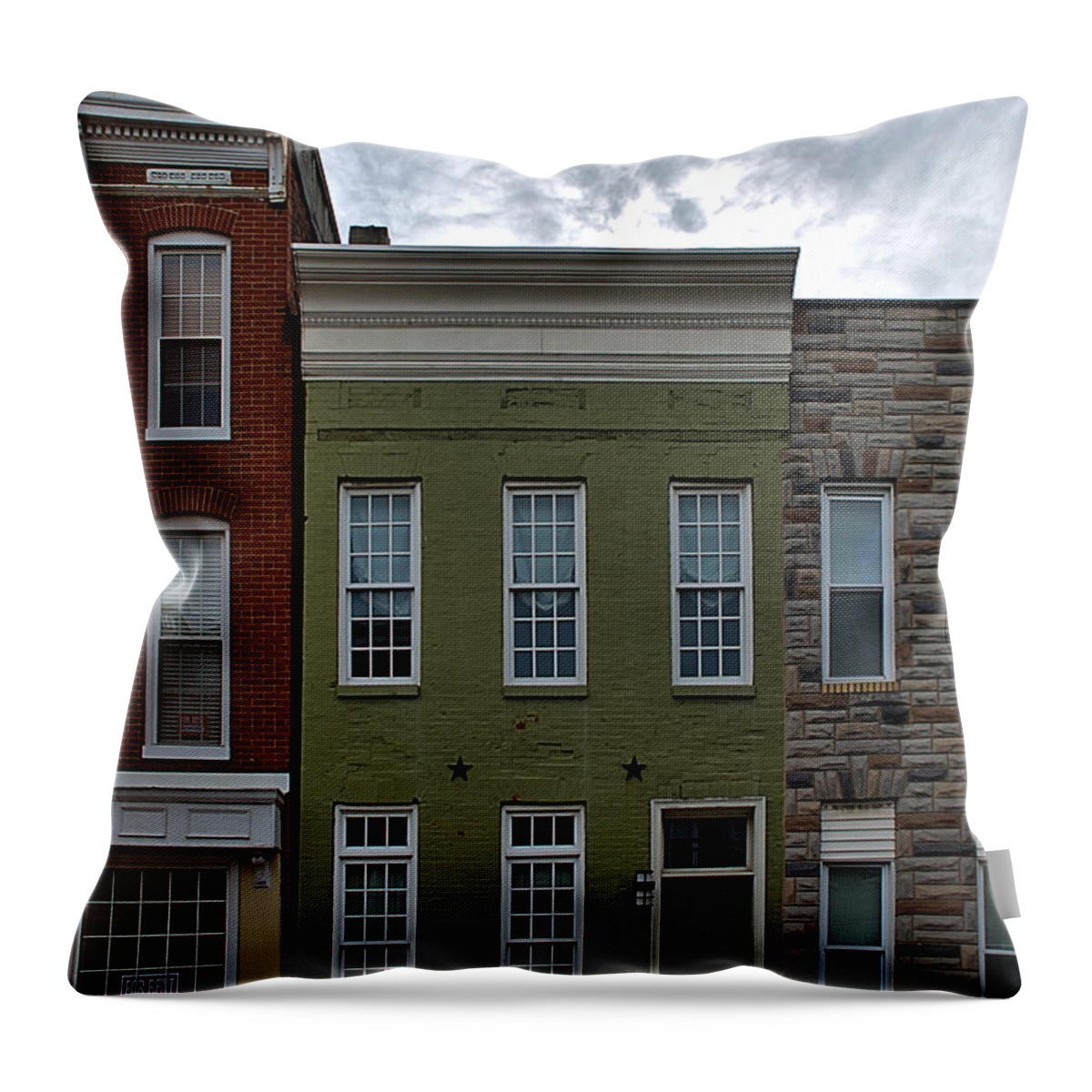 Federal Hill Throw Pillow featuring the photograph Federal Hill Baltimore by Steven Richman