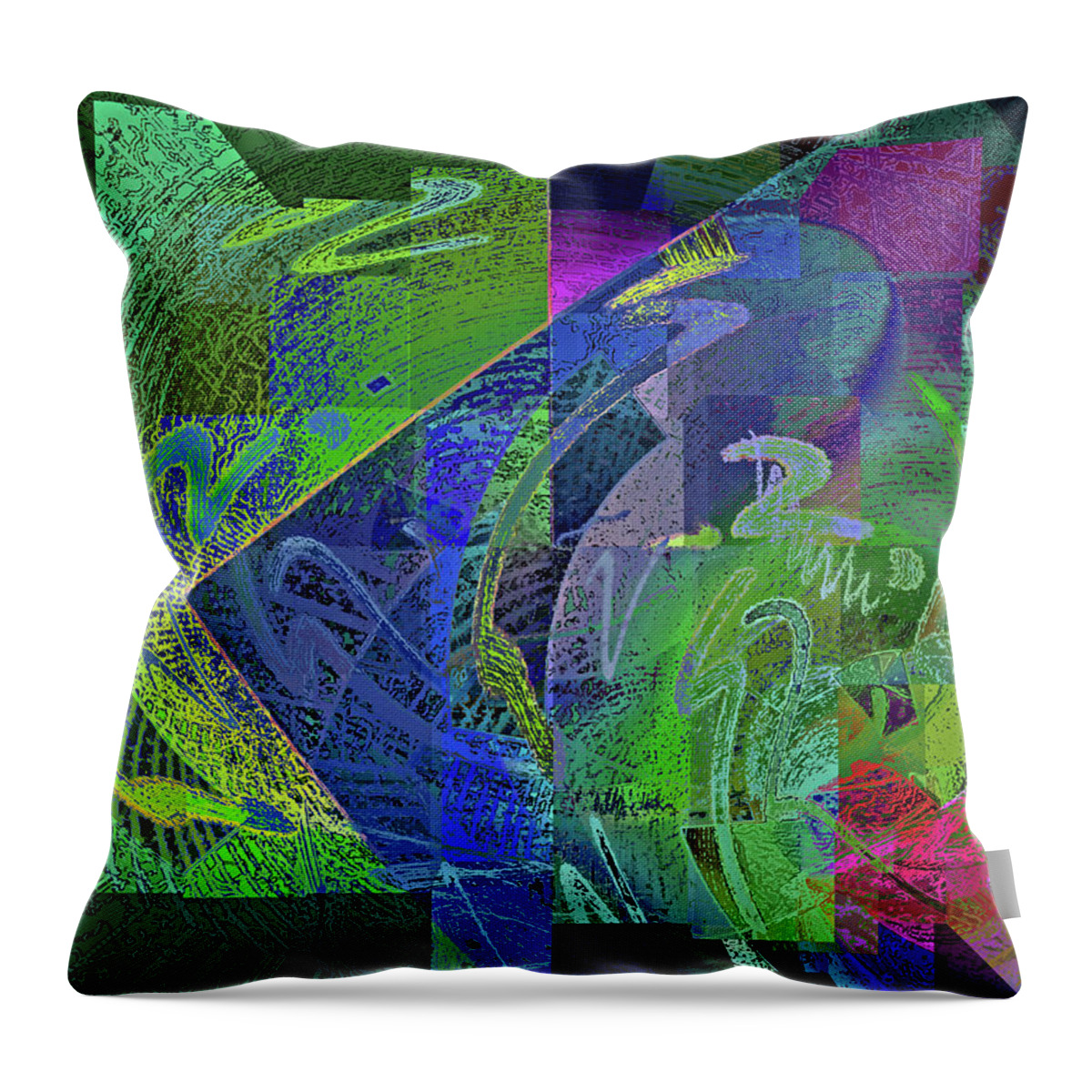 Digital Throw Pillow featuring the digital art Felicitude 24 by Lynda Lehmann