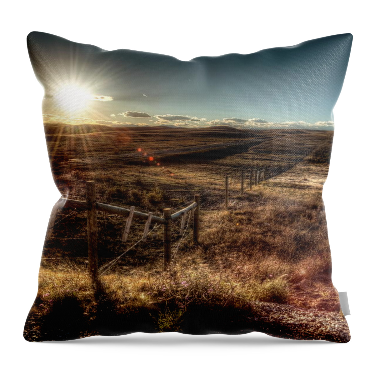 Fence Throw Pillow featuring the photograph Fence by Jackie Russo