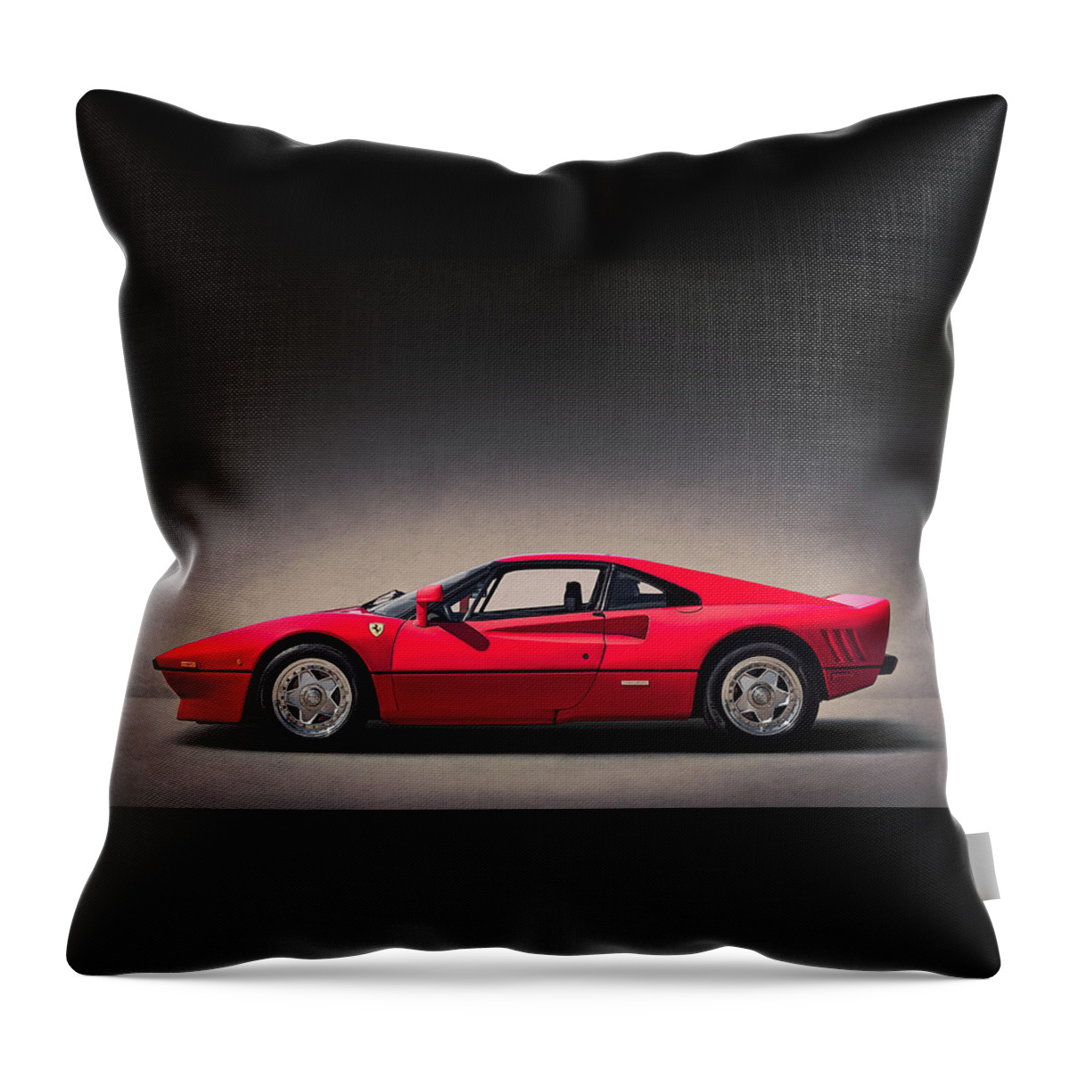 Ferrari Throw Pillow featuring the digital art Ferrari GTO by Douglas Pittman