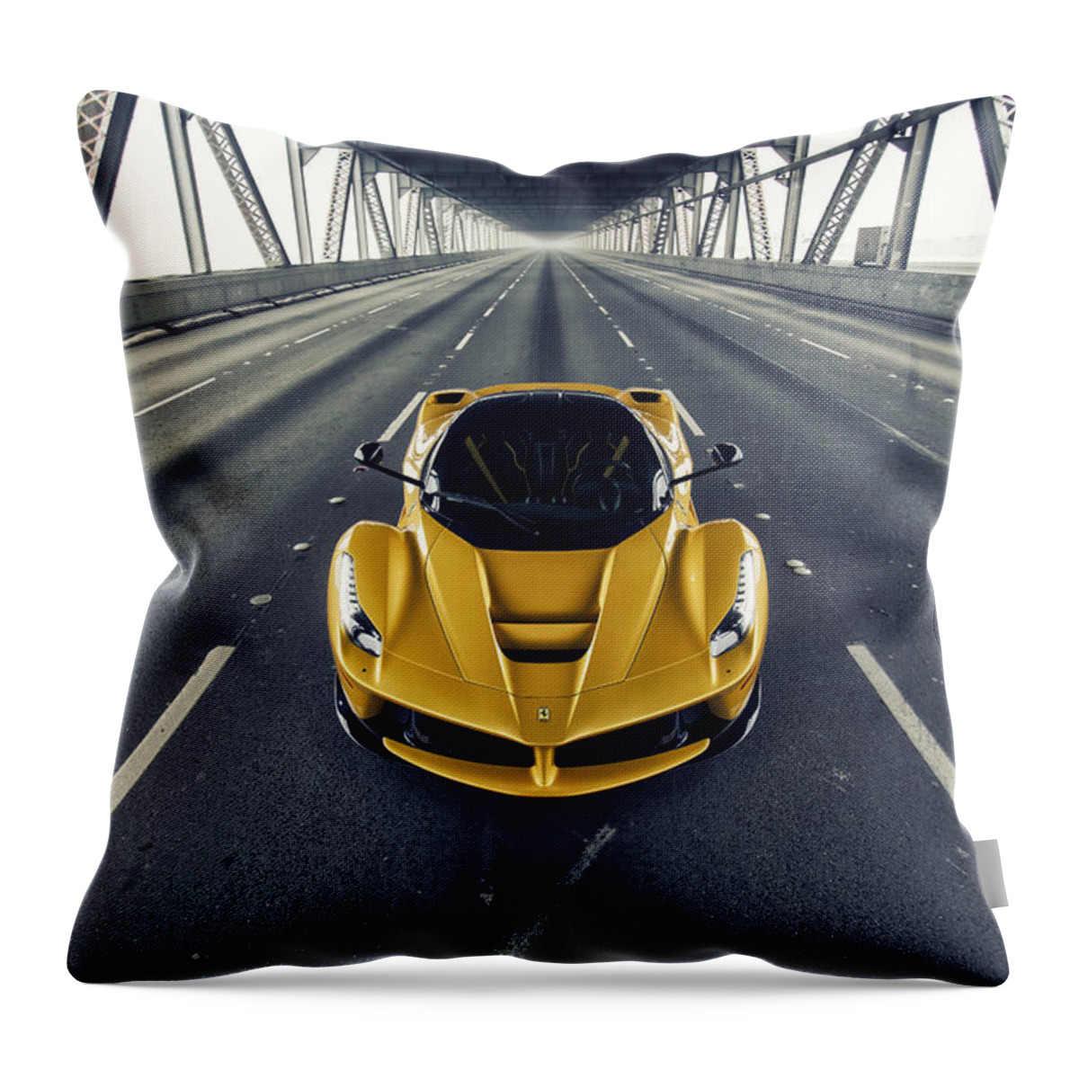 Ferrari Throw Pillow featuring the photograph Ferrari LaFerrari by ItzKirb Photography