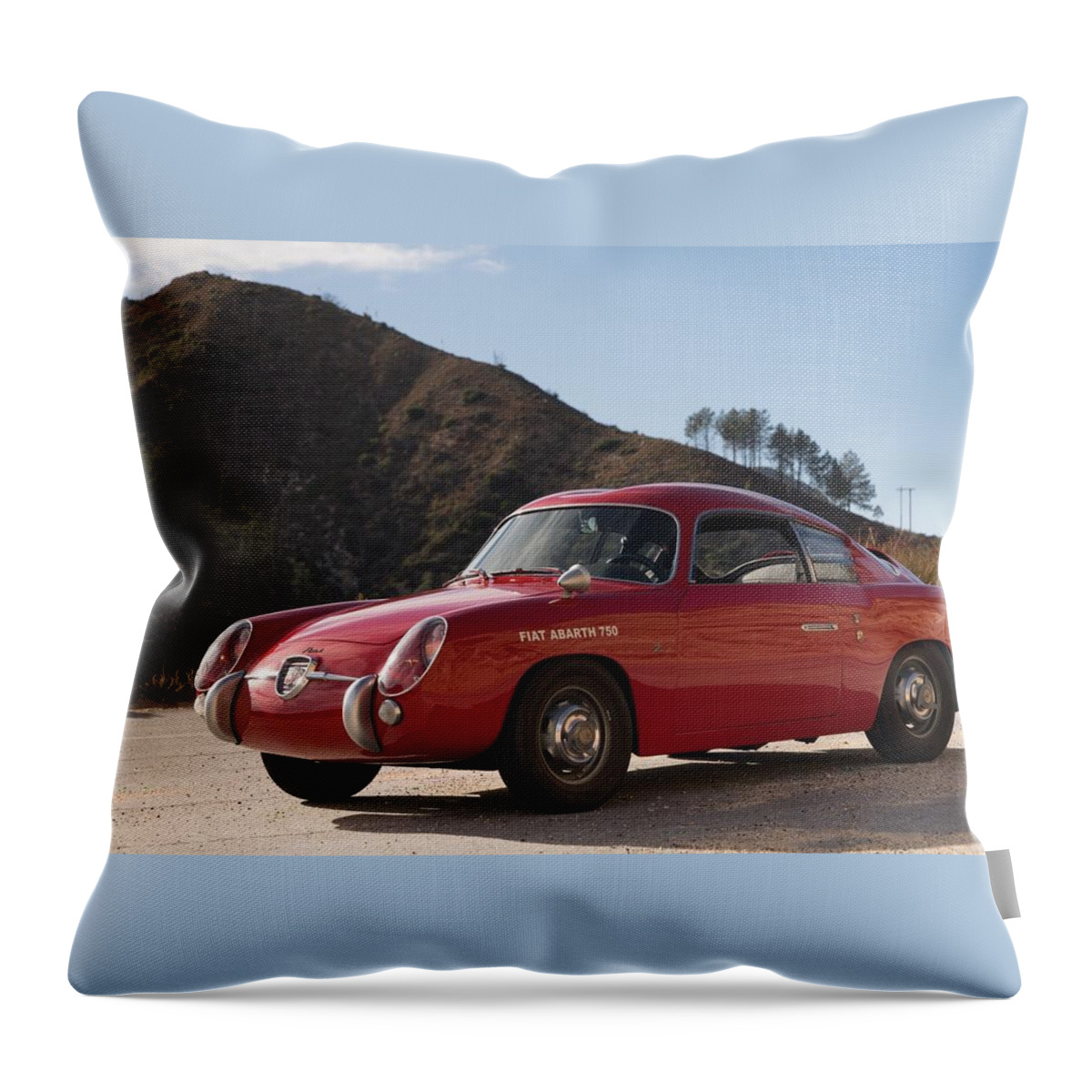 Fiat Abarth 750 Gt Zagato Throw Pillow featuring the photograph Fiat Abarth 750 GT Zagato by Jackie Russo