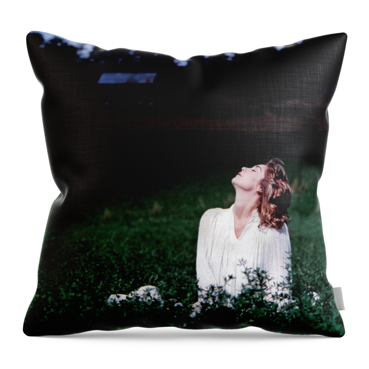 Woman Throw Pillow featuring the photograph Field Of Dreams by DArcy Evans