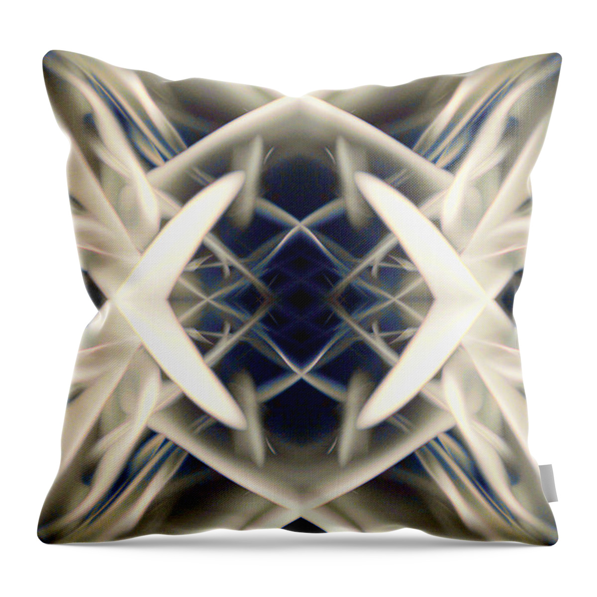 Image Tags Throw Pillow featuring the digital art Fierce Flake 2927 by Alex W McDonell