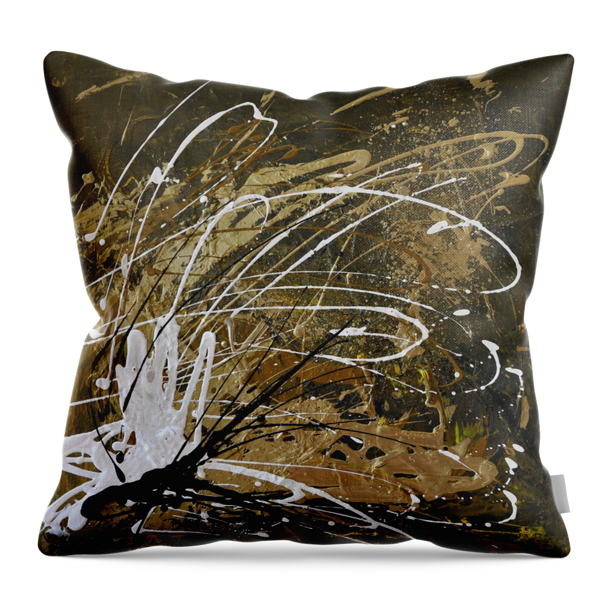 Sonal Raje Throw Pillow featuring the painting Fiesta 2 by Sonal Raje