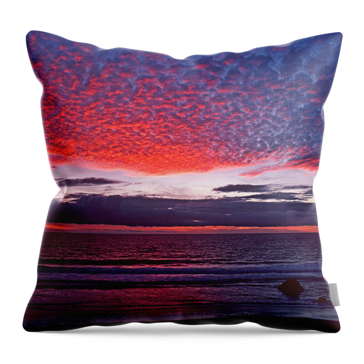 The Walkers Throw Pillow featuring the photograph Fiesta in the Sky by The Walkers