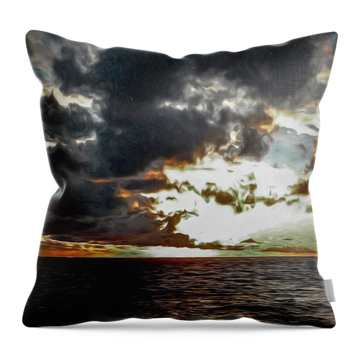 Fiji Throw Pillow featuring the photograph Fijian Sunset 3 by Stefan H Unger