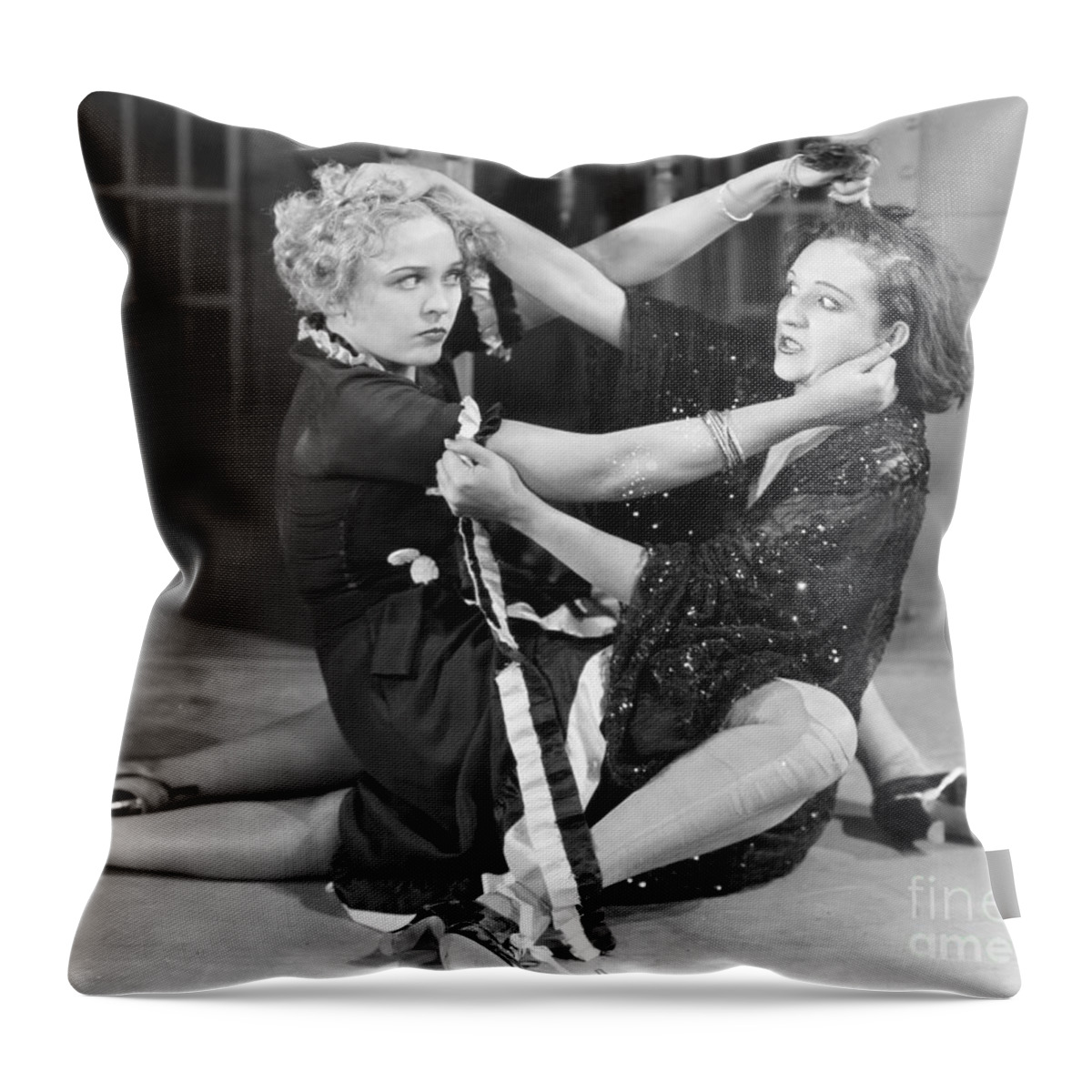 -fights- Throw Pillow featuring the photograph Film Still: Chicago, 1927 by Granger