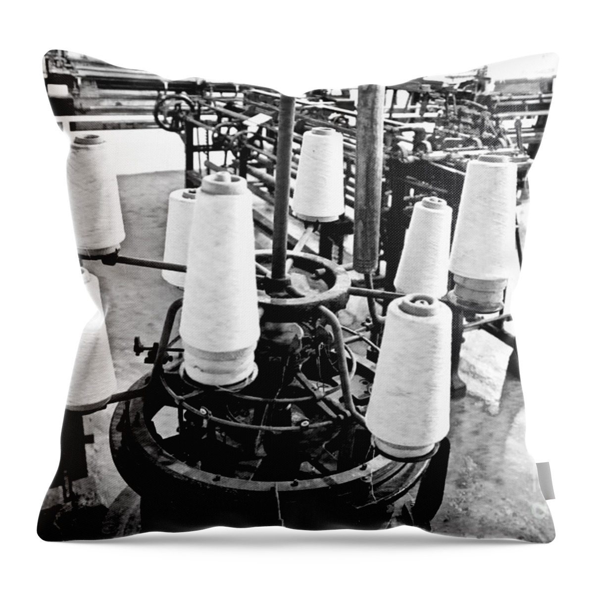 Industrial Throw Pillow featuring the photograph Fine Rotation by Phil Cappiali Jr