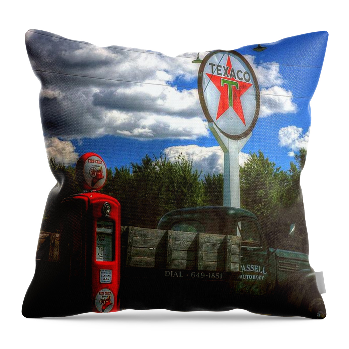 Signs Throw Pillow featuring the photograph Fire Chief by Randy Pollard