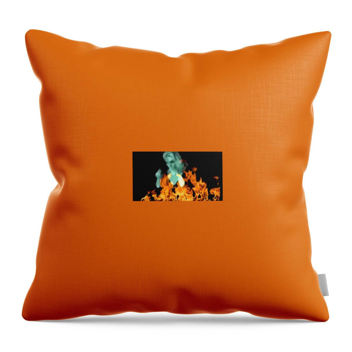  Throw Pillow featuring the photograph Fire by Dimaria Cynthia