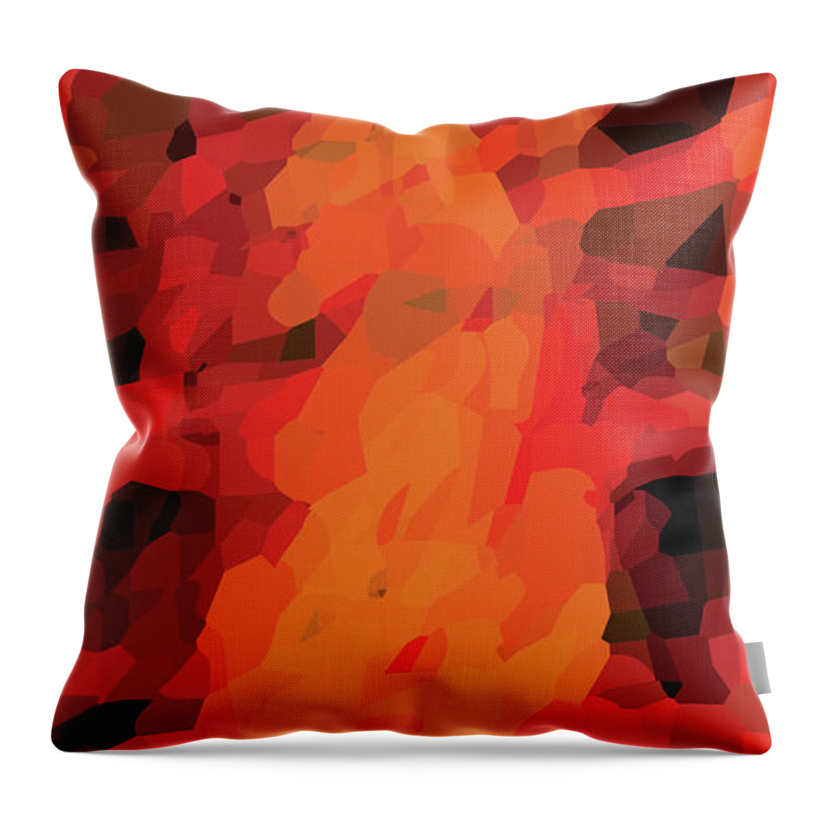 Fire Throw Pillow featuring the digital art Fire by Joe Roache