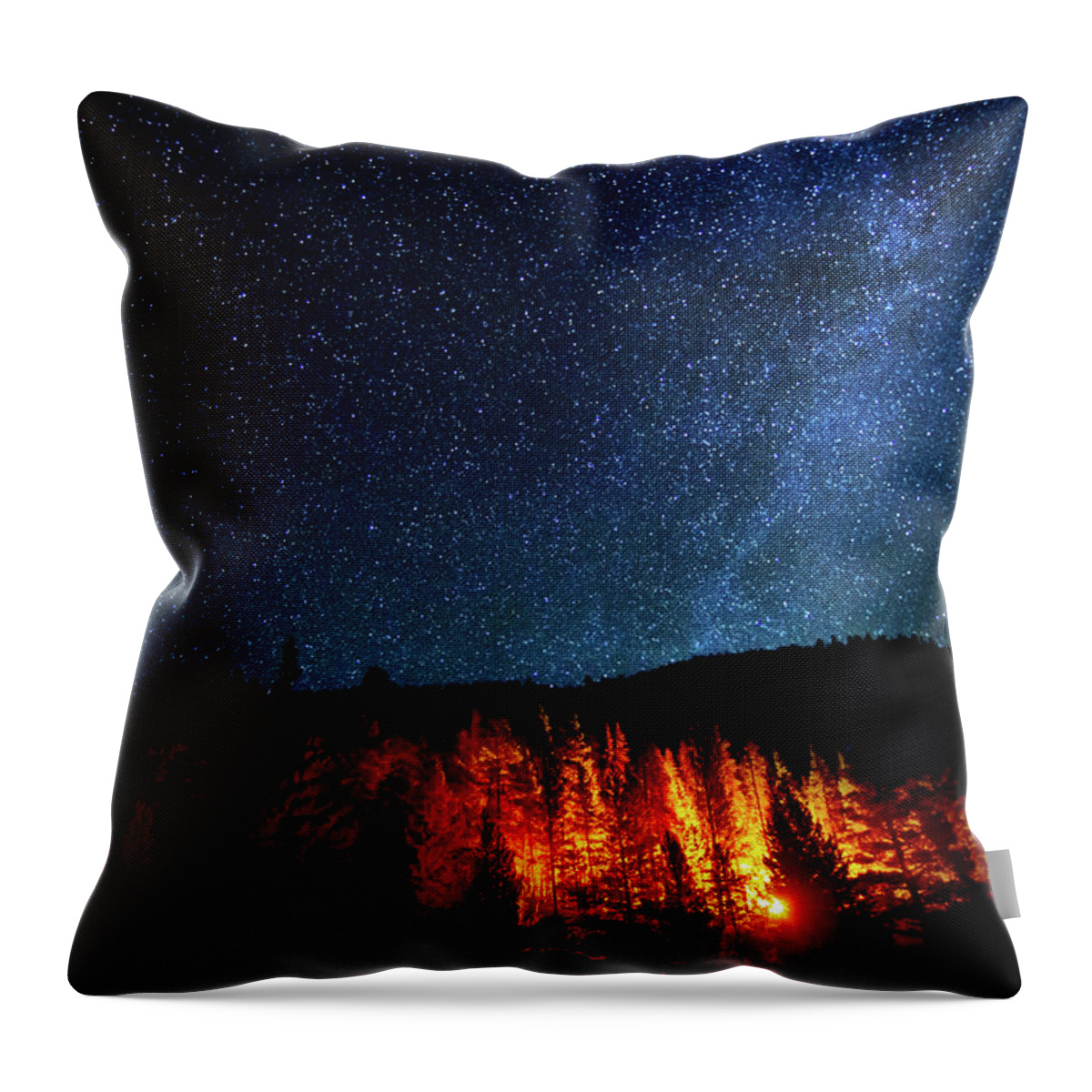 Colorado Throw Pillow featuring the photograph Fire on the Mountain by Mark Andrew Thomas