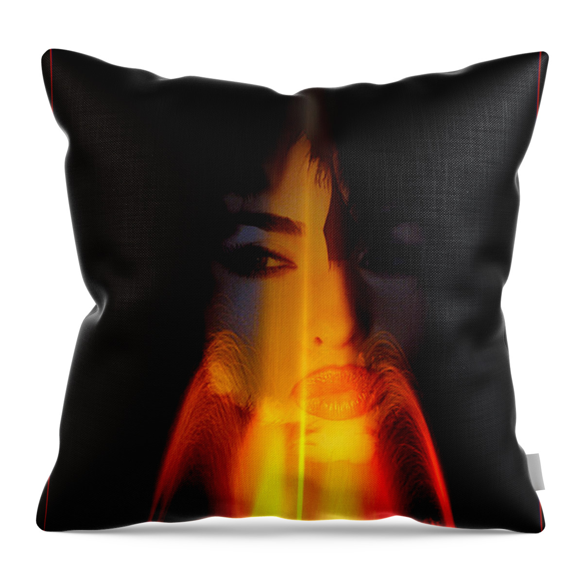 Clay Throw Pillow featuring the photograph Fire Spirit by Clayton Bruster