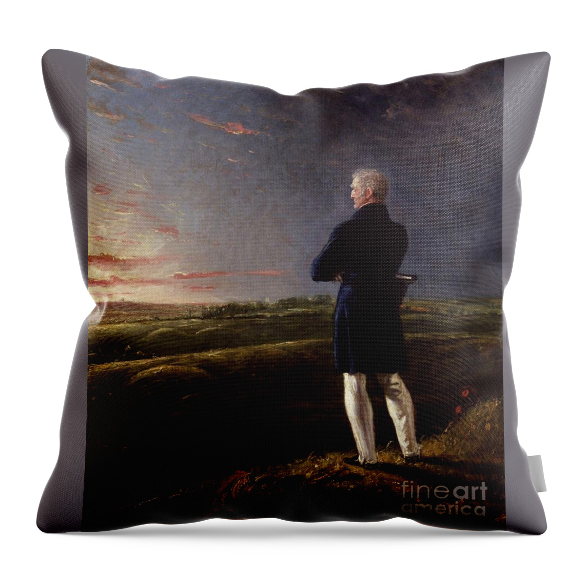 Lord Arthur Wellesley Throw Pillow featuring the painting First Duke Of Wellington Benjamin by MotionAge Designs
