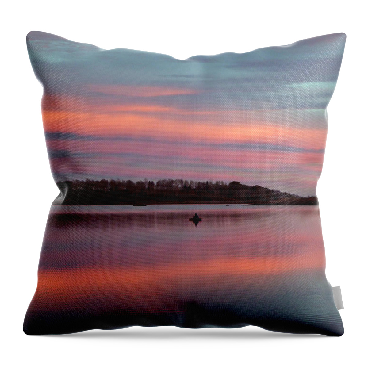 Zion Throw Pillow featuring the photograph Fisherman at Kolob by Marcia Socolik
