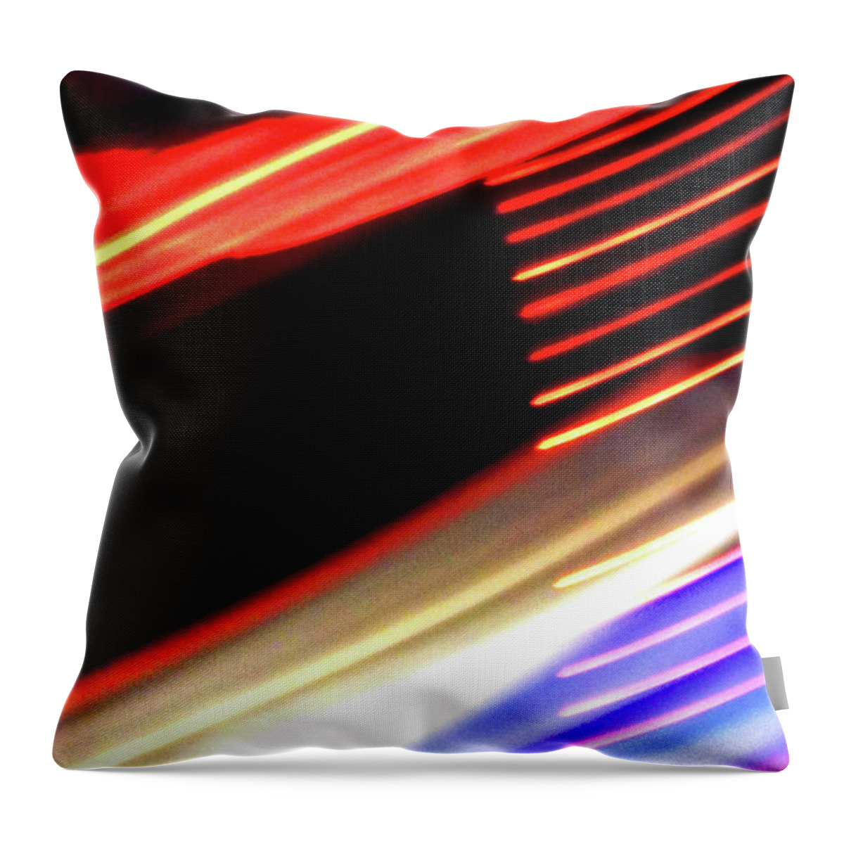 Abstract Throw Pillow featuring the photograph Flagged by Trina R Sellers