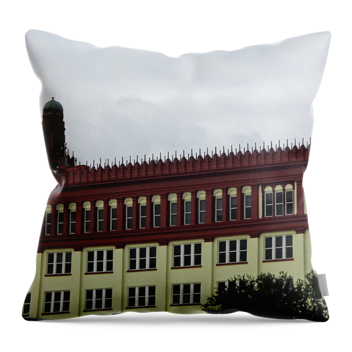 Flagler College Throw Pillow featuring the photograph Flagler College by D Hackett