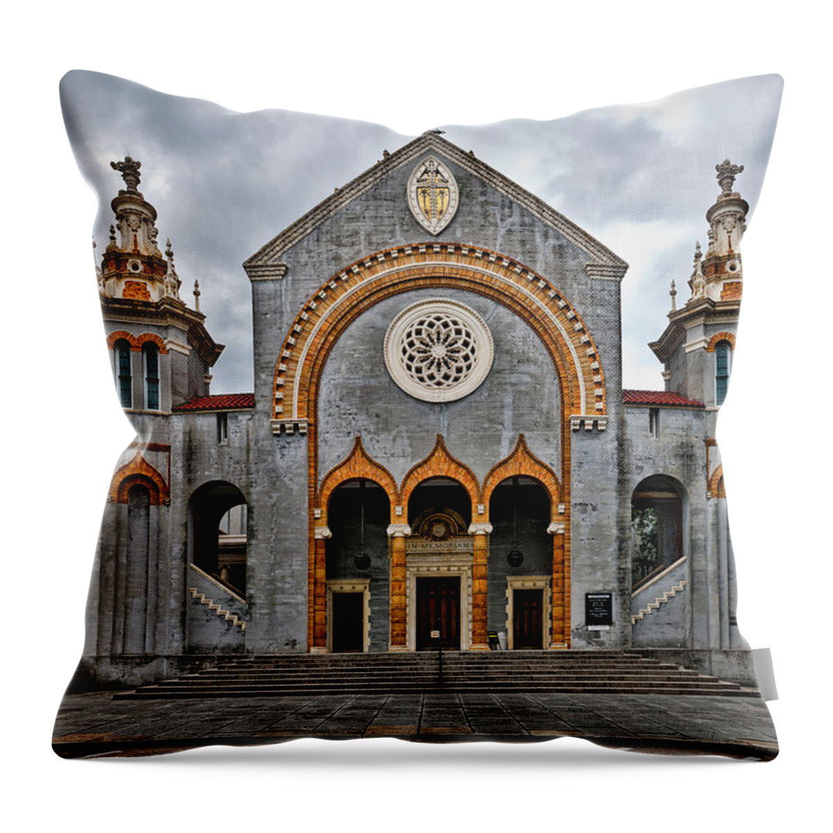 Church Throw Pillow featuring the photograph Flagler Memorial Presbyterian Church by Christopher Holmes