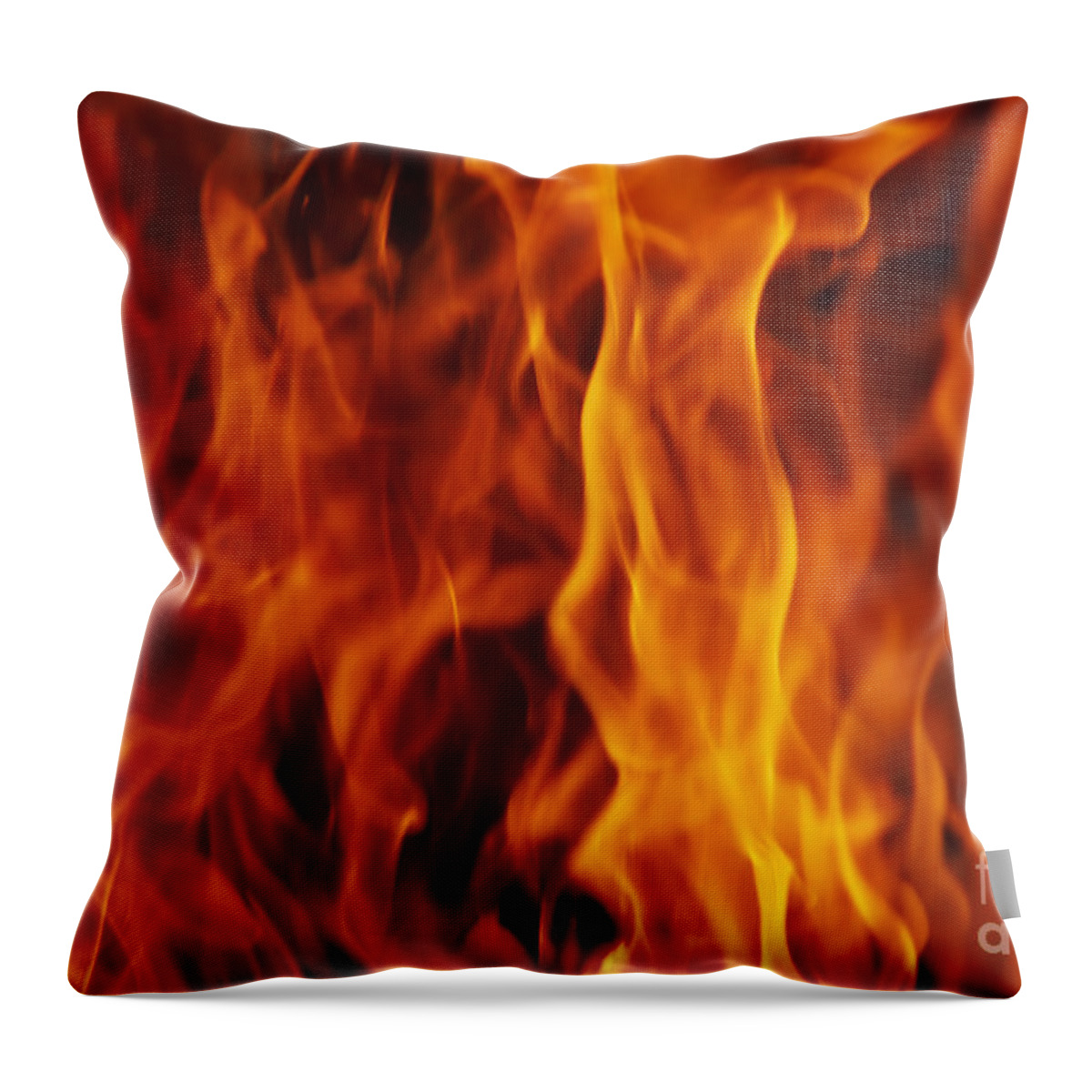 Fire Throw Pillow featuring the photograph Flames by Michal Boubin