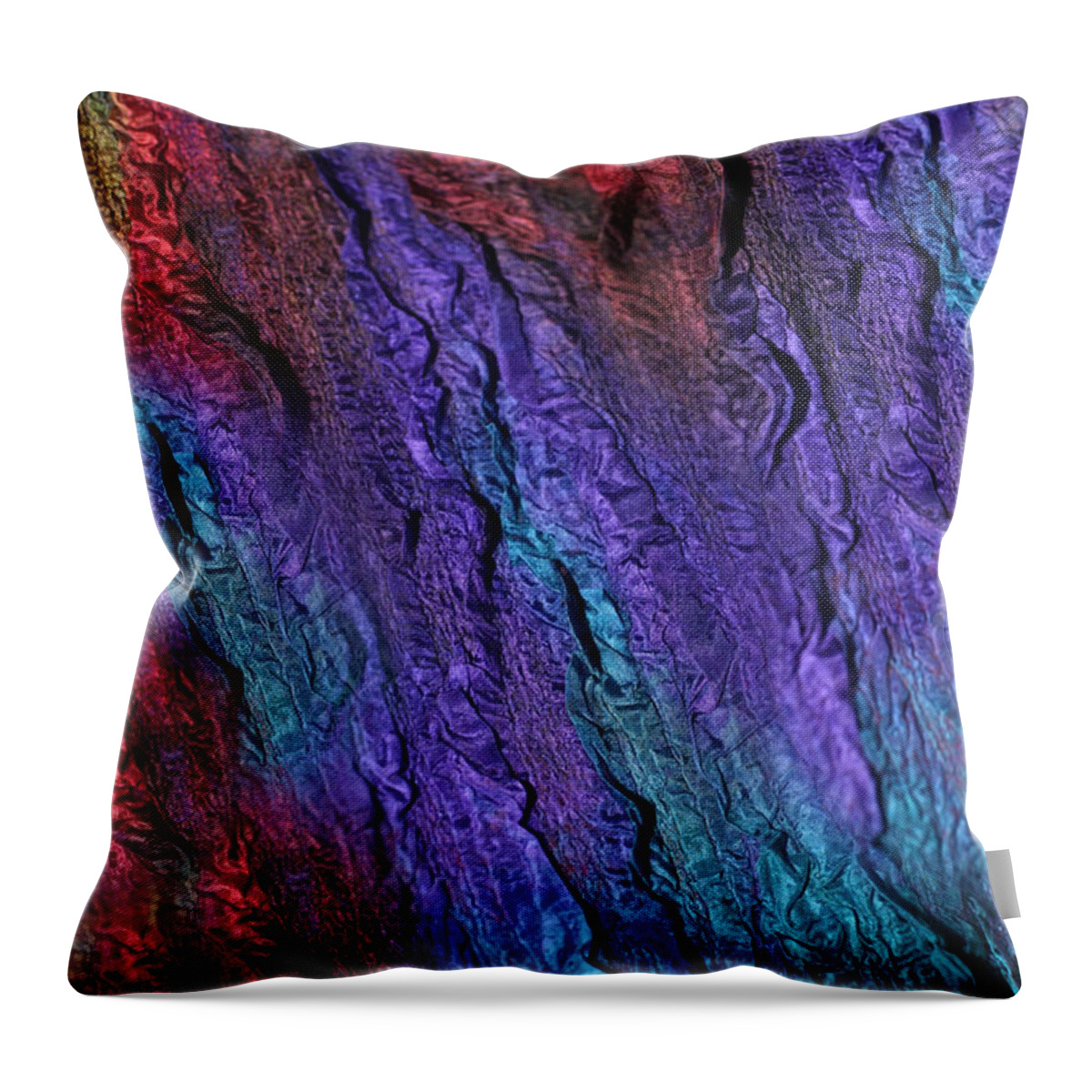 Russian Artists New Wave Throw Pillow featuring the photograph Flaming Ametyst by Marina Shkolnik