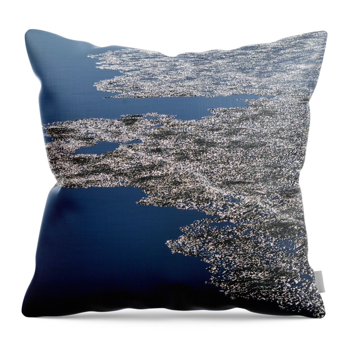 Abstract Throw Pillow featuring the photograph Floating Light by Lyle Crump
