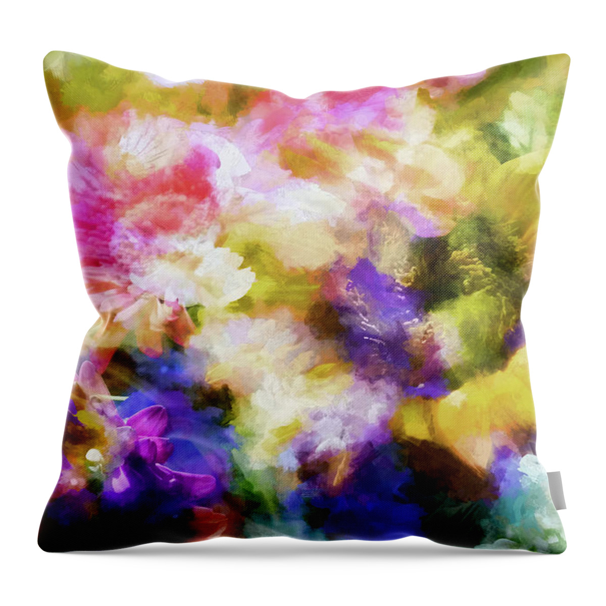 Flowers Throw Pillow featuring the photograph Floral Art CXII by Tina Baxter