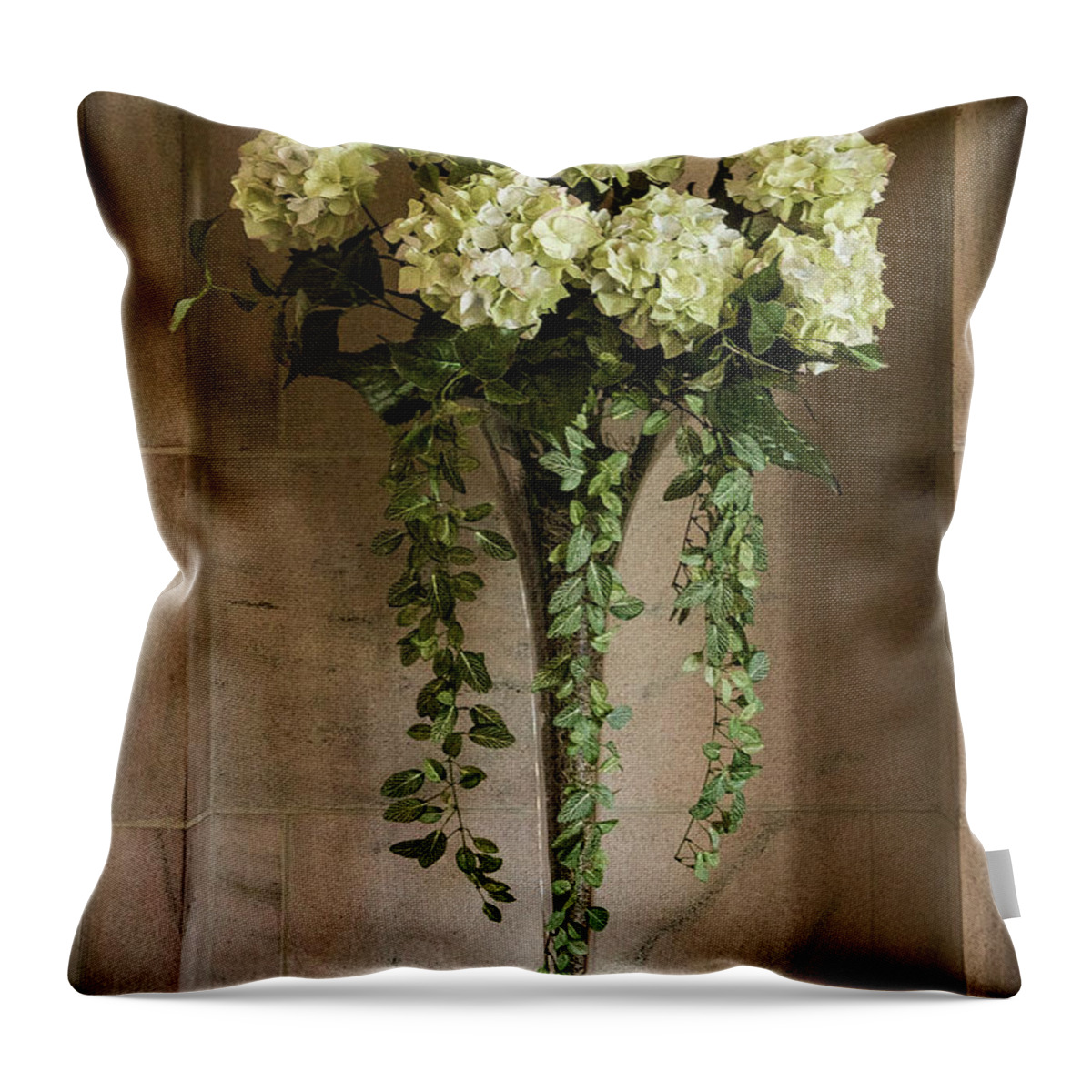 Charles Ringling Throw Pillow featuring the photograph Floral Elegance, Painterly Style by Liesl Walsh