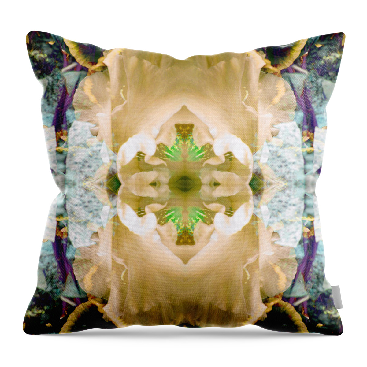 Digital Throw Pillow featuring the digital art Floral_0053_2 by Alex W McDonell
