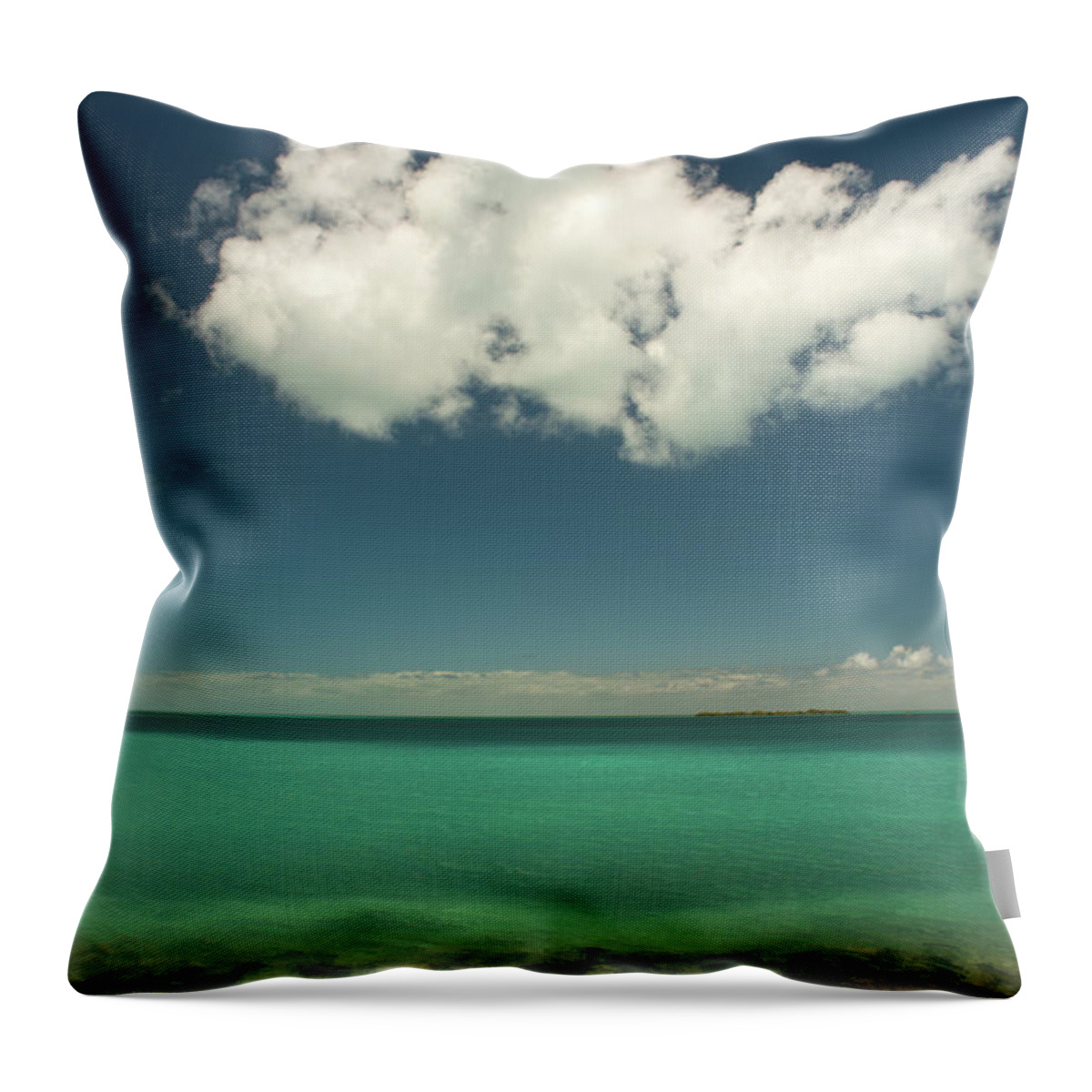 Water Throw Pillow featuring the photograph Florida Bay by Dana Sohr