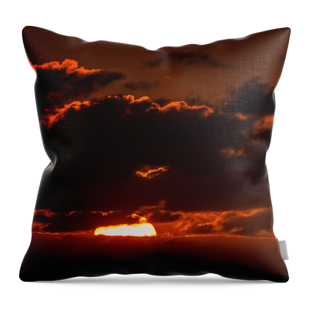 Clouds Throw Pillow featuring the photograph Florida Keys Sunrise by Brian Green
