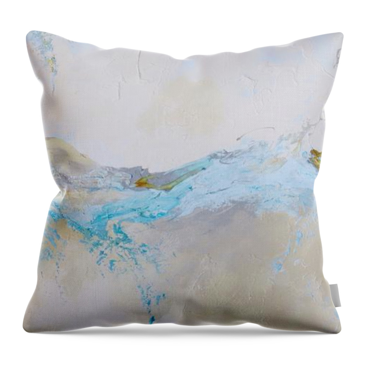 Ocean Throw Pillow featuring the painting Flow by Dina Dargo