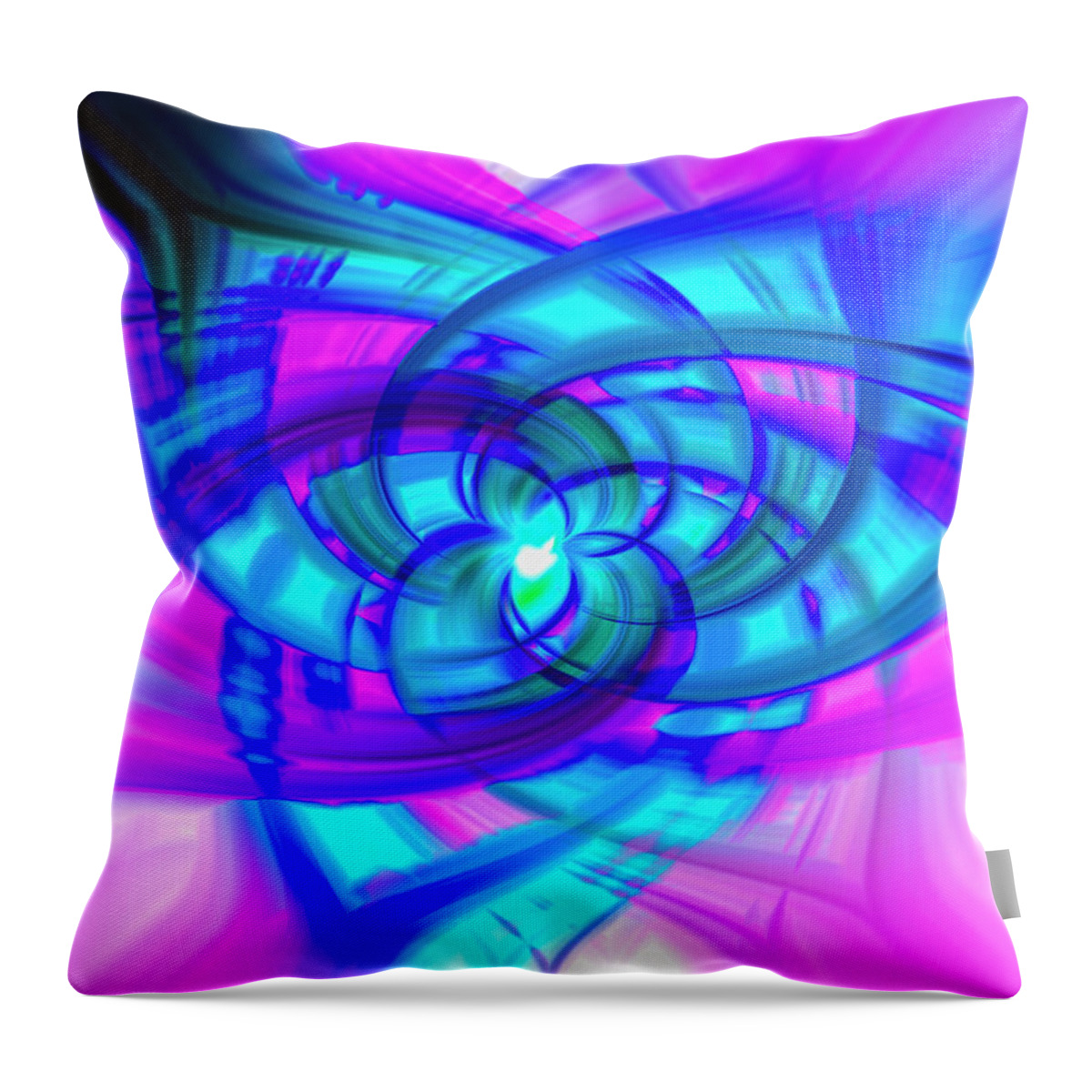 Abstract Throw Pillow featuring the photograph Flower Abstract by Penny Lisowski
