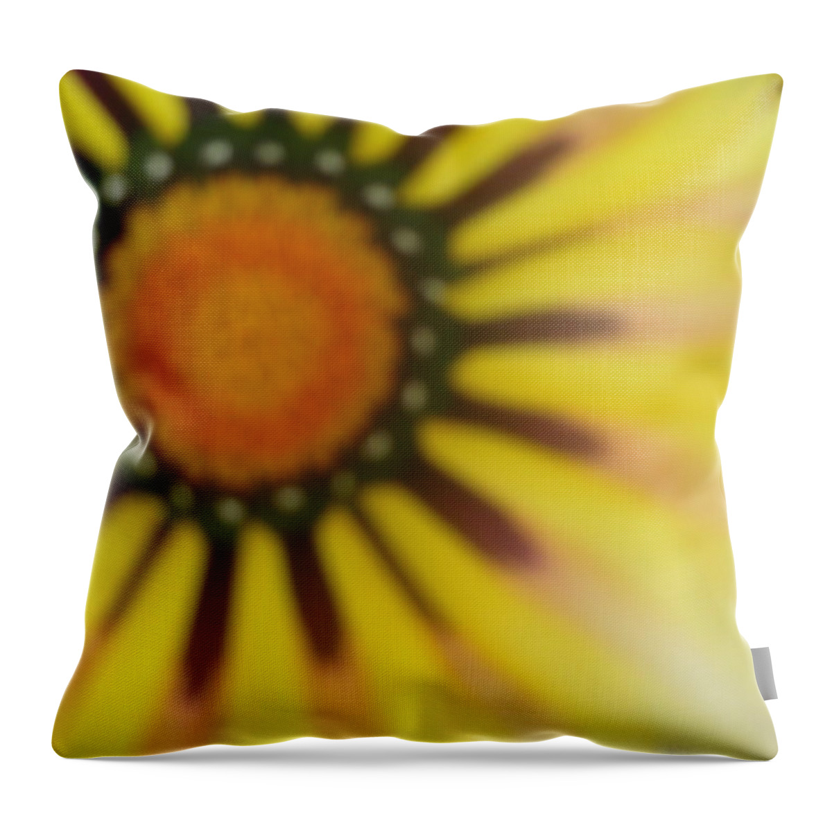 Flower Throw Pillow featuring the photograph Flower Gazing At You by Anamarija Marinovic