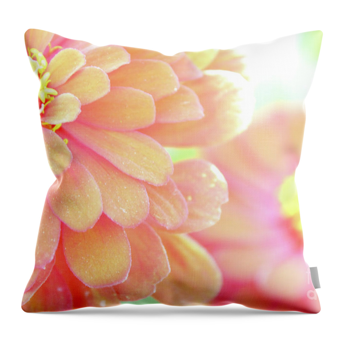 Flower Throw Pillow featuring the photograph Flower Oasis by Becqi Sherman