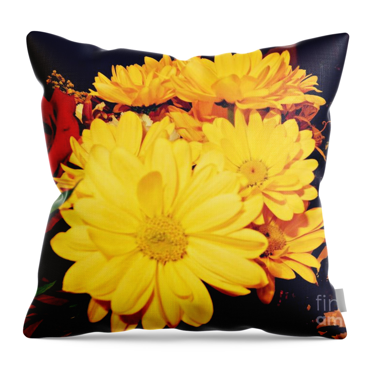 Flowers Throw Pillow featuring the photograph Flowers For My Baby by Diamante Lavendar