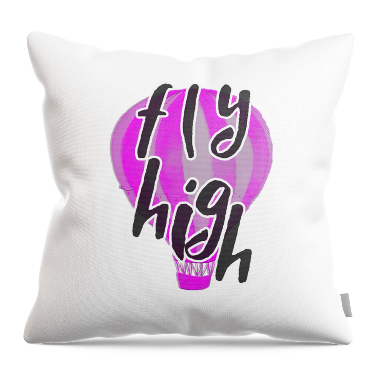 Fly Throw Pillow featuring the digital art Fly High by Judy Hall-Folde