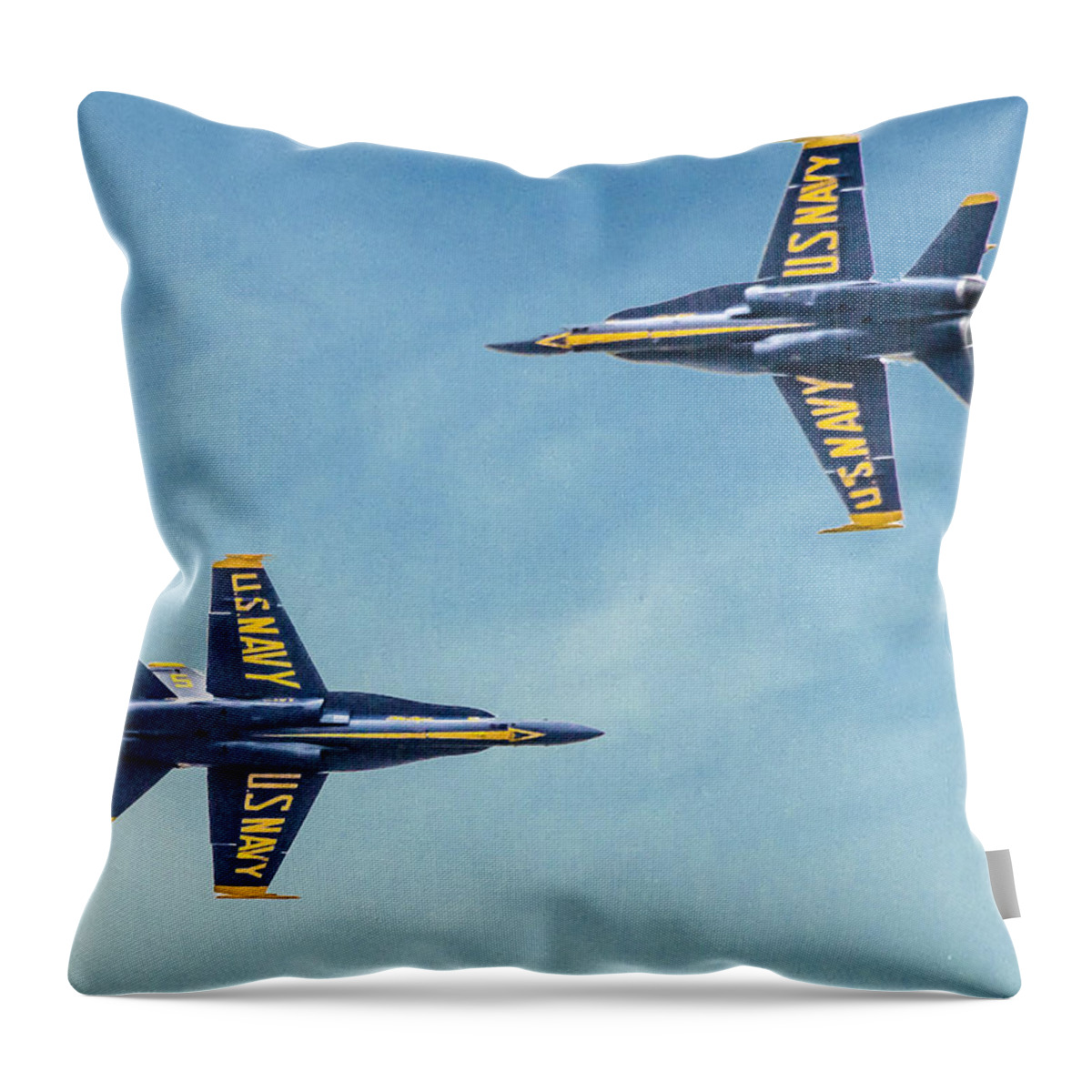 Plane Throw Pillow featuring the photograph FlyBy by Ches Black