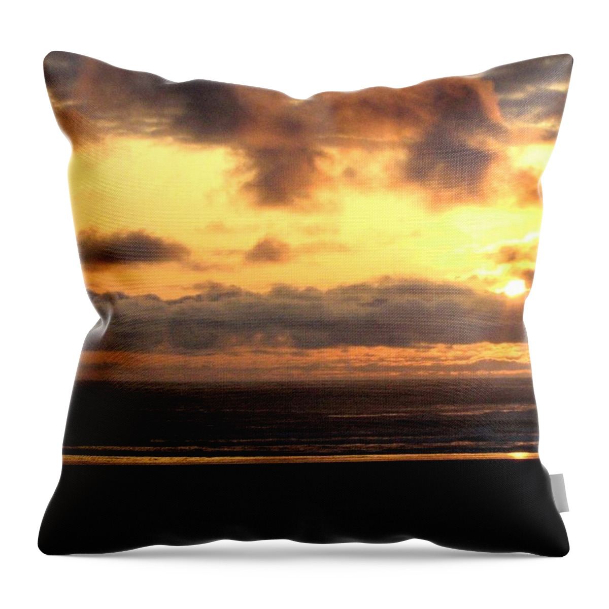 Sunset Throw Pillow featuring the photograph Flying Dog Sunset by Will Borden