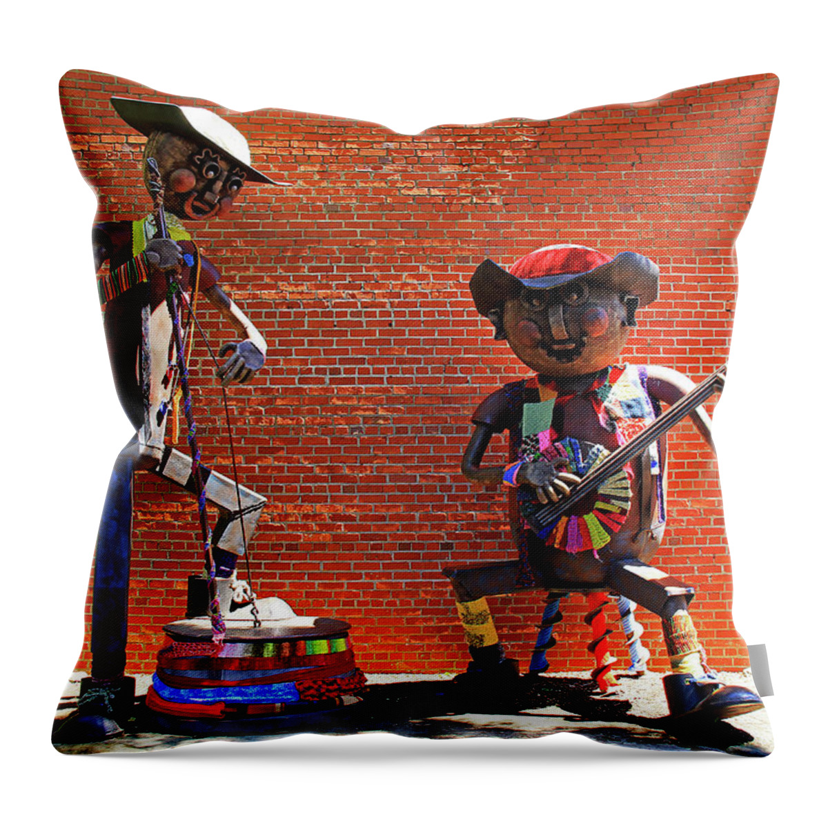 Folk Art Throw Pillow featuring the photograph Folk Art by Richard Krebs