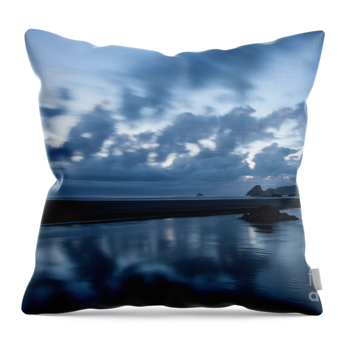 Sea Throw Pillow featuring the photograph For My Uncle by Mark Alder