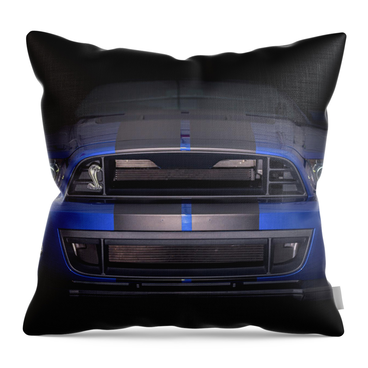 Ford Throw Pillow featuring the photograph Ford Blue by James Meyer