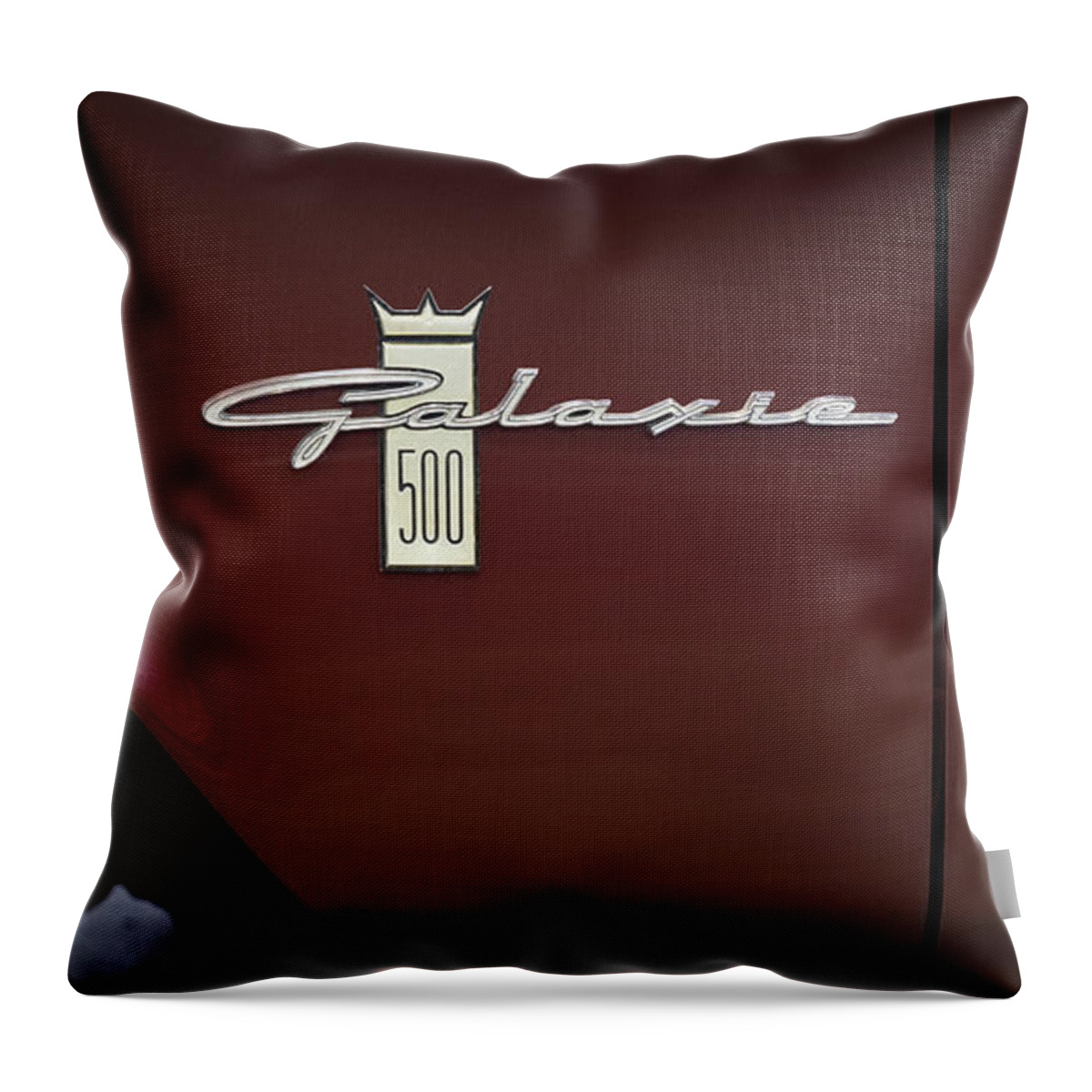 Ford Throw Pillow featuring the photograph Ford Galaxie 500 by Mike McGlothlen