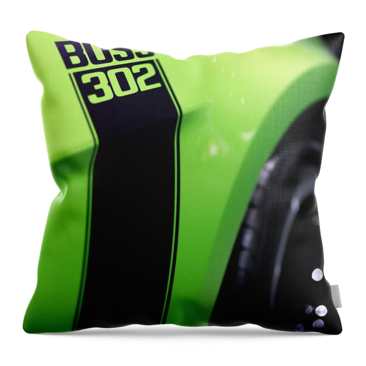 2011 Throw Pillow featuring the photograph Ford Mustang - BOSS 302 by Gordon Dean II