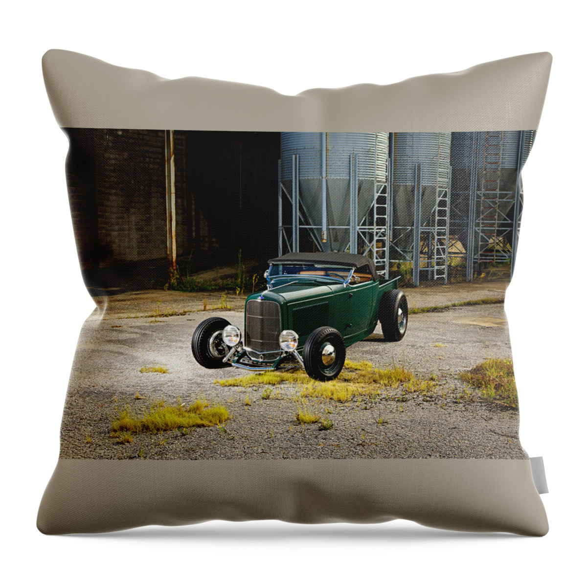 Ford Roadster Throw Pillow featuring the photograph Ford Roadster by Mariel Mcmeeking