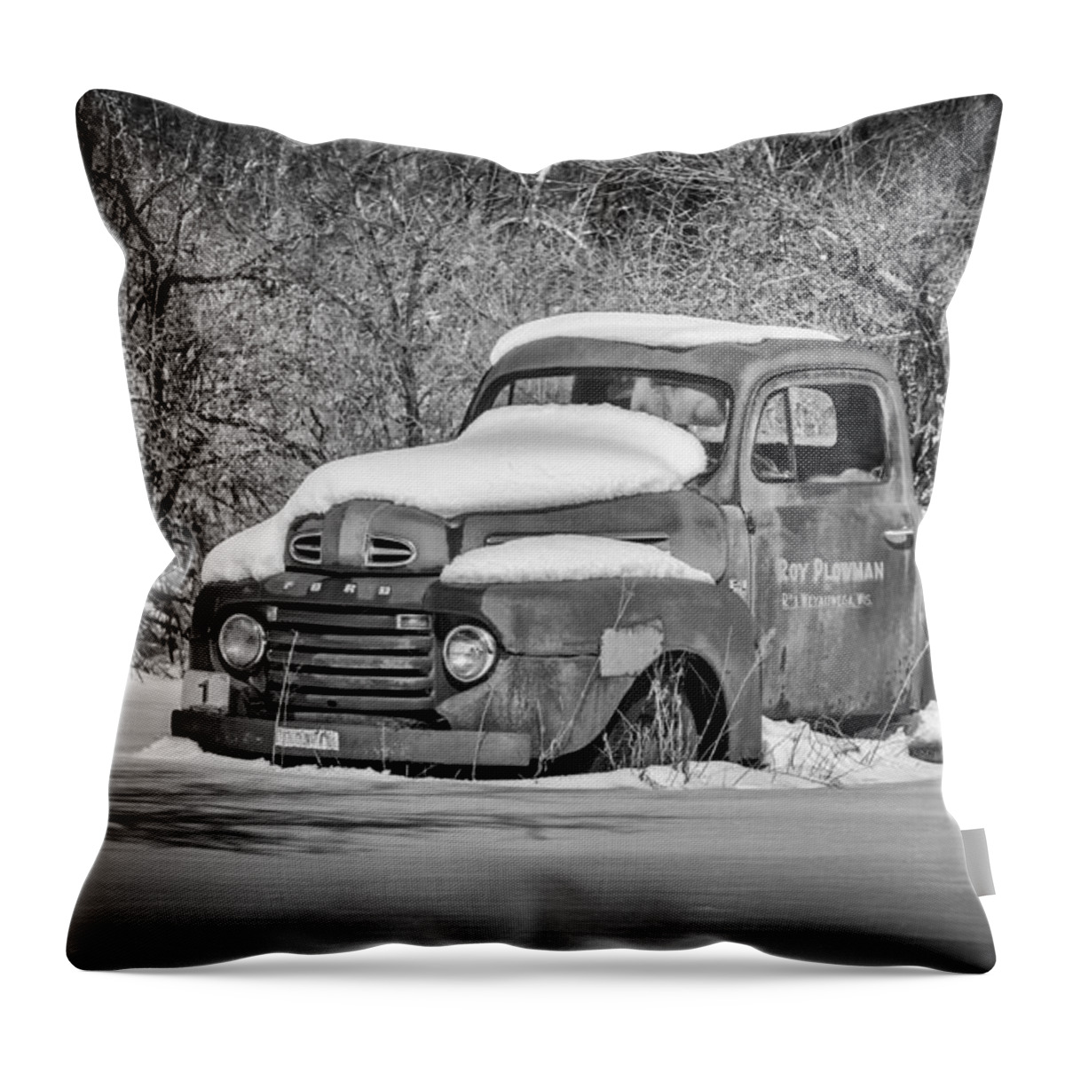 Ford Truck Throw Pillow featuring the photograph Ford Truck 2016-1 by Thomas Young