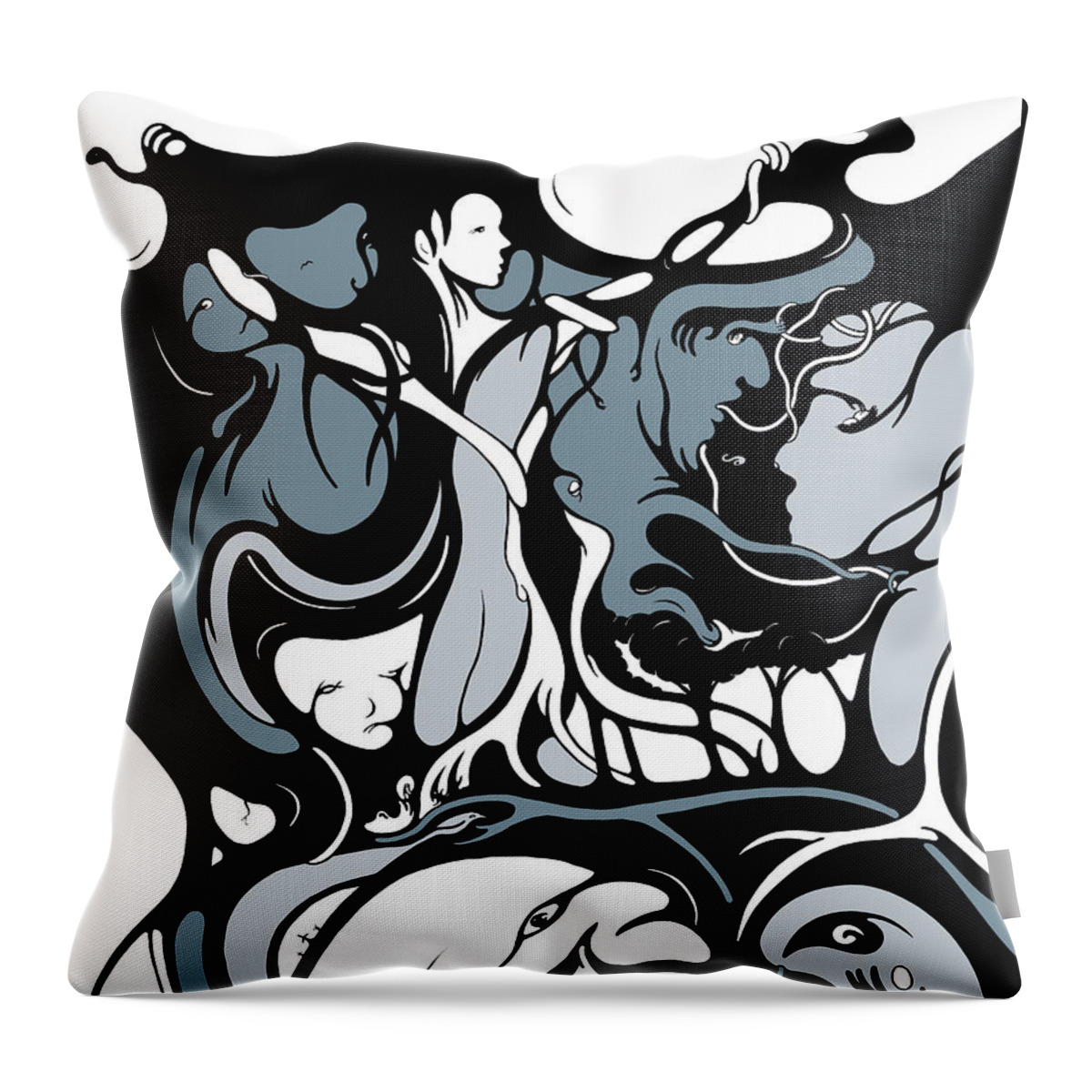 Female Throw Pillow featuring the digital art Foresight by Craig Tilley