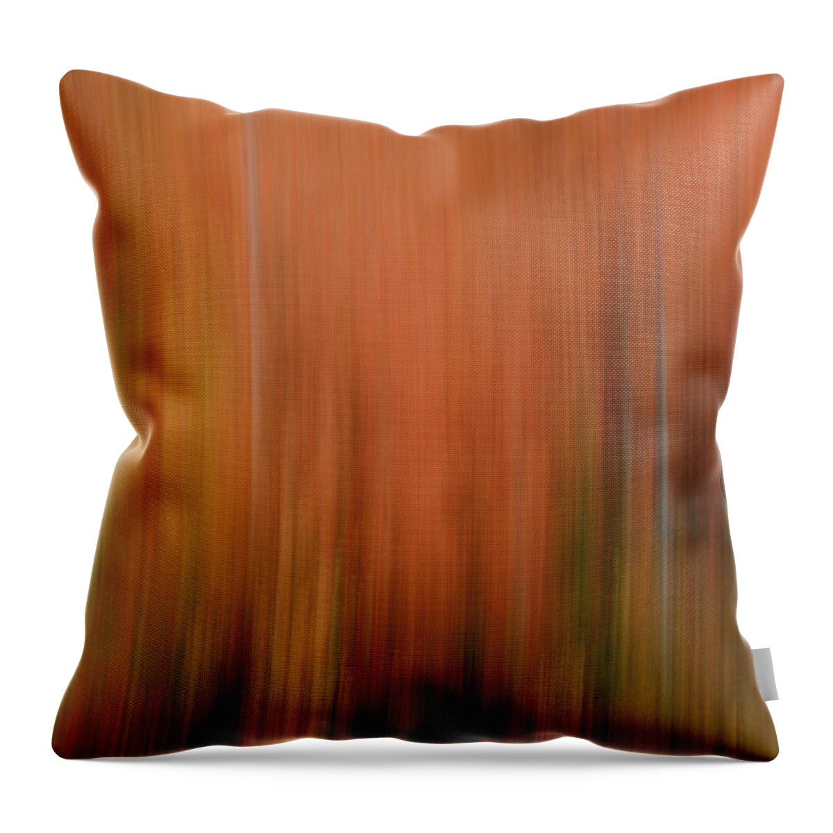 Autumn Throw Pillow featuring the photograph Forest Illusions- Autumnal Fire by Whispering Peaks Photography