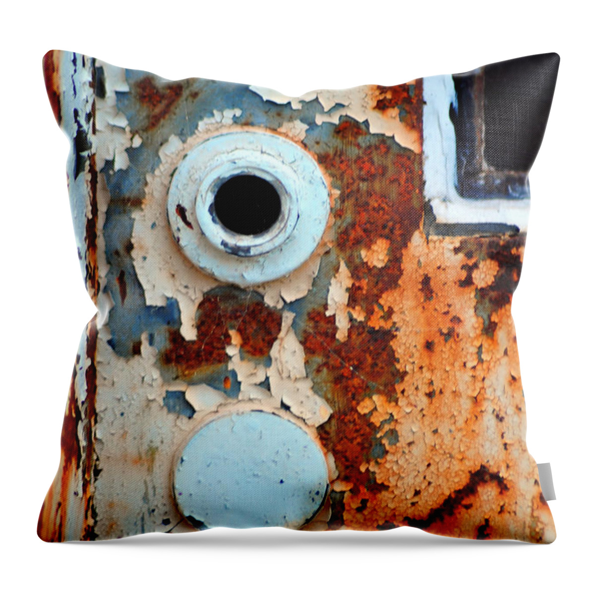 Rusty Throw Pillow featuring the photograph Forever Closed by Randi Grace Nilsberg